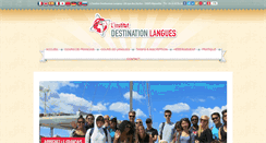 Desktop Screenshot of destinationlangues.com